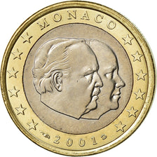 Monaco, Euro, 2001, Paris, MS(63), Bimetaliczny, KM:173