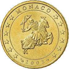 Monaco, 50 Euro Cent, 2002, AU(55-58), Brass, Gadoury:MC177, KM:172