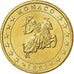 Monaco, 50 Euro Cent, 2002, AU(55-58), Brass, Gadoury:MC177, KM:172
