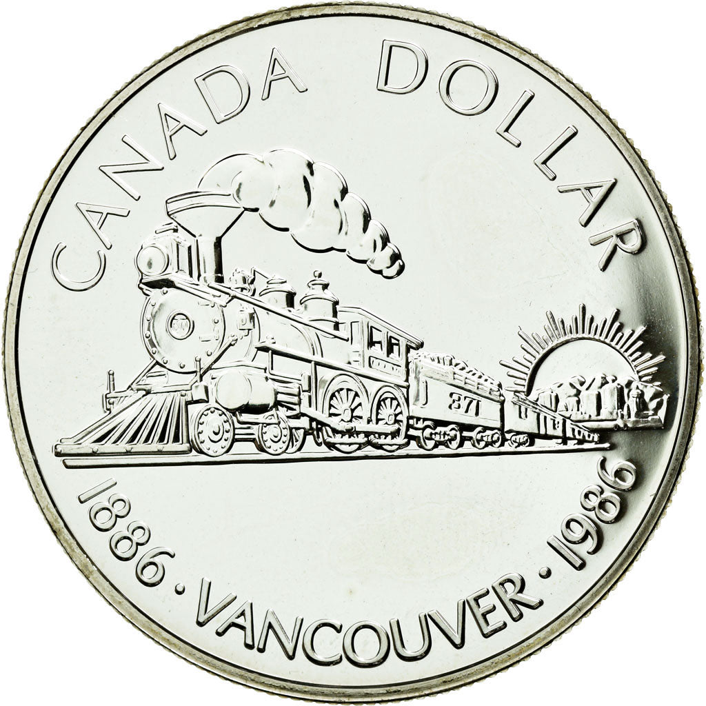 Coin, Canada, Elizabeth II, Dollar, 1986, Royal Canadian Mint, Ottawa, MS(63)