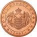 Monaco, 5 Euro Cent, 2005, BE, MS(65-70), Copper Plated Steel, Gadoury:MC 174