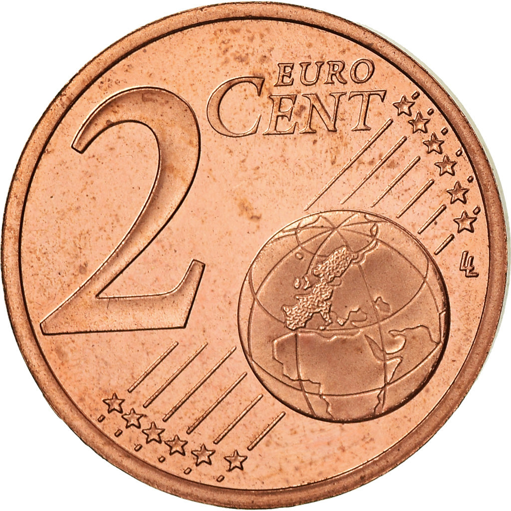 Monaco, 2 Euro Cent, 2005, BE, MS(65-70), Copper Plated Steel, KM:168