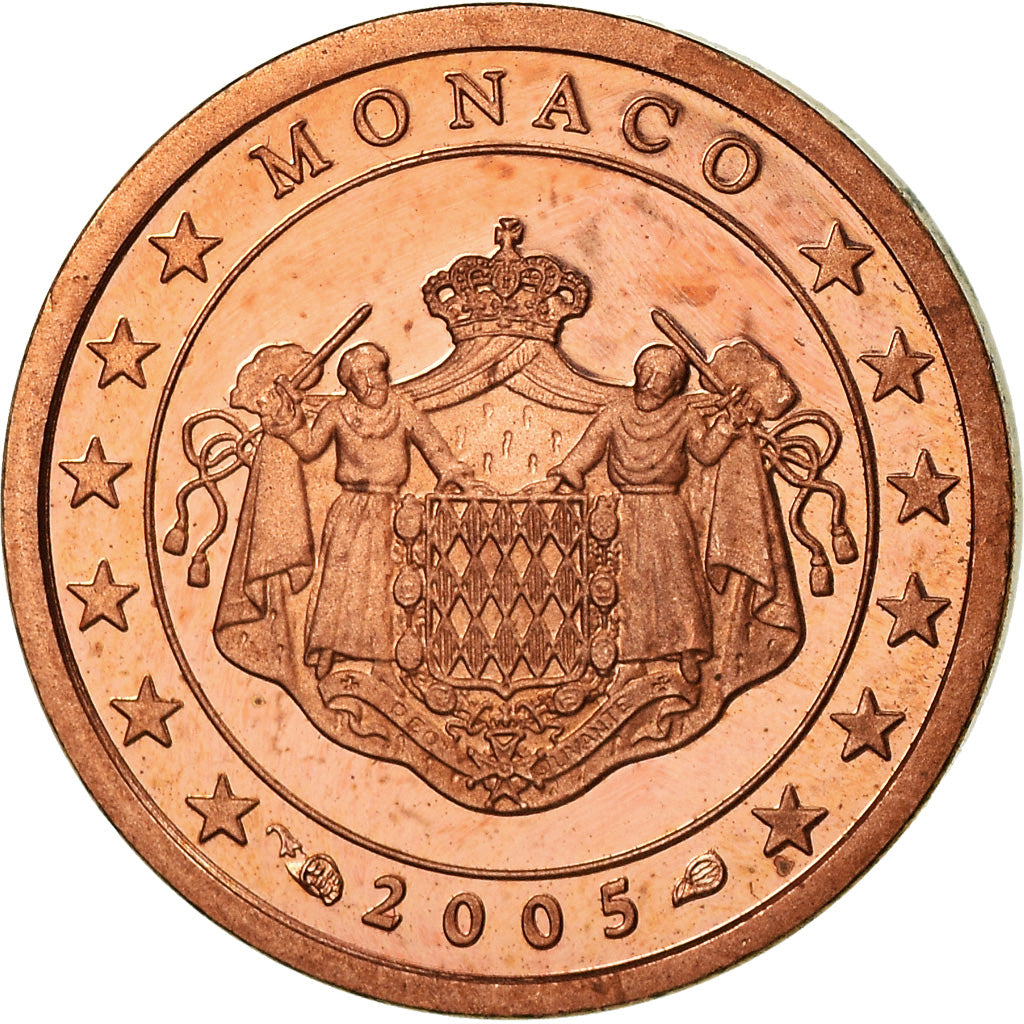 Monaco, Euro Cent, 2005, BE, FDC, Acciaio placcato rame, Gadoury:MC172, KM:167