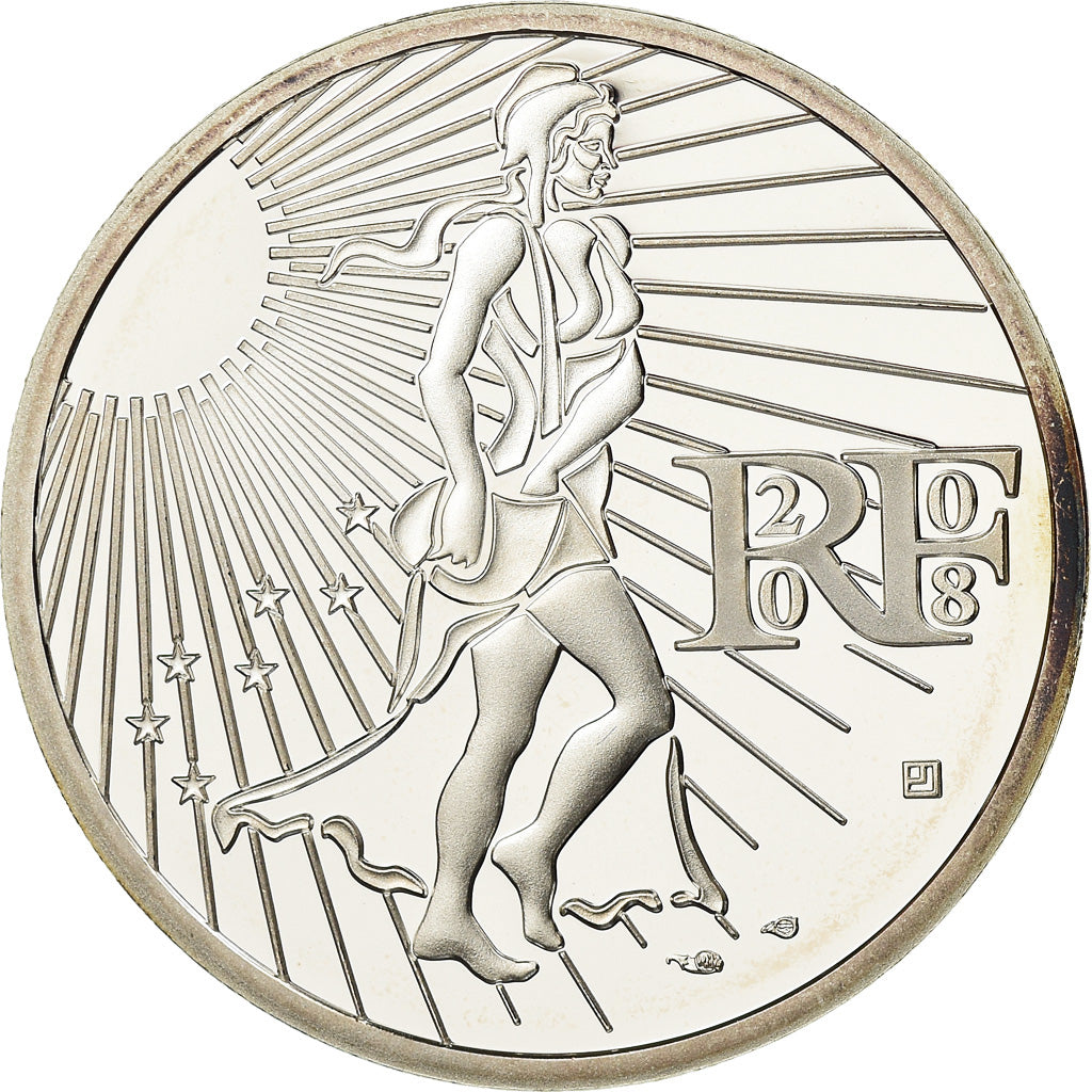 Frankrijk, 15 Euro, 2008, BE, FDC, Zilver, KM:1535