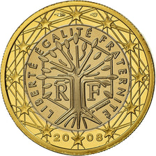 France, Euro, 2008, BE, MS(65-70), Bi-Metallic, KM:1413