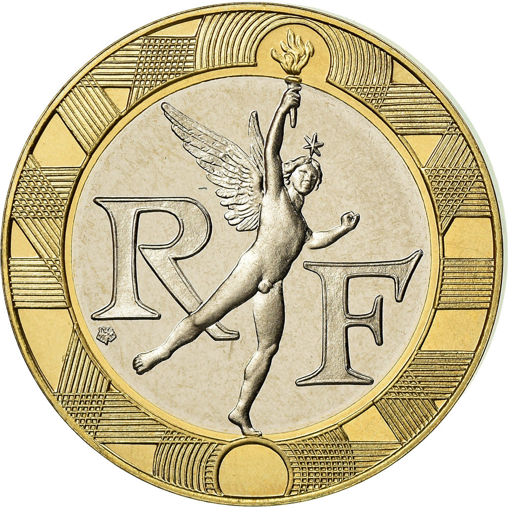 Munten, Frankrijk, Génie, 10 Francs, 1992, Paris, BE, FDC, Aluminum-Bronze