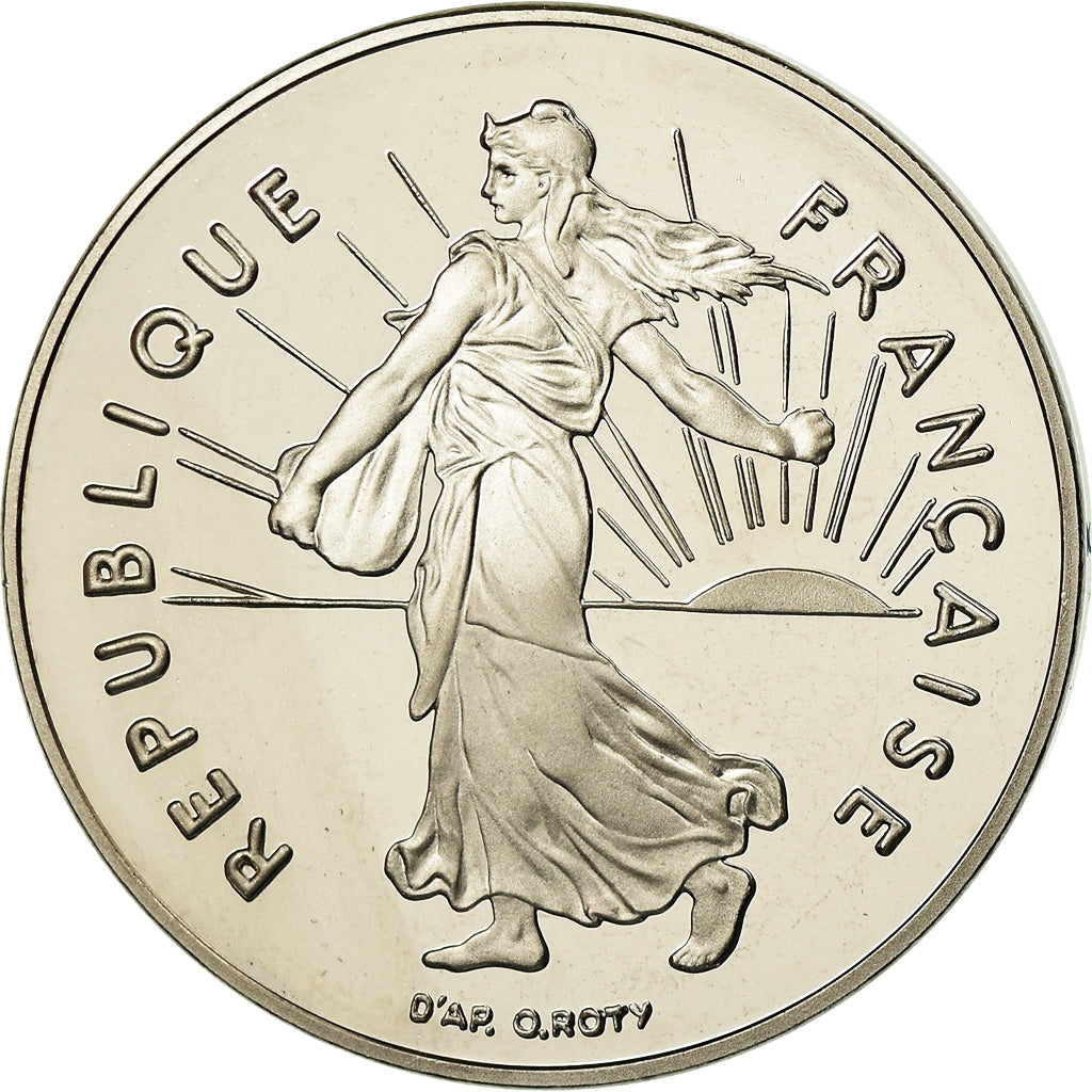 Moeda, França, Semeuse, 5 Francs, 1992, Paris, BE, MS(65-70), Cobre-Níquel