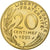 Moeda, França, Marianne, 20 Centimes, 1992, Paris, Proof, MS(65-70)