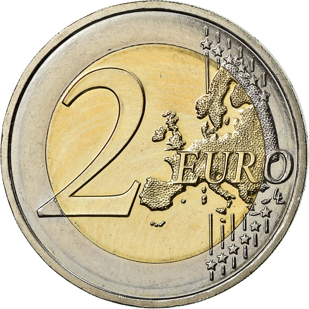 Francja, 2 Euro, 2008, Paris, AU(55-58), Bimetaliczny, Gadoury:10, KM:1459