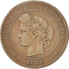 Münze, Frankreich, Cérès, 10 Centimes, 1896, Paris, S+, Bronze, KM:815.1