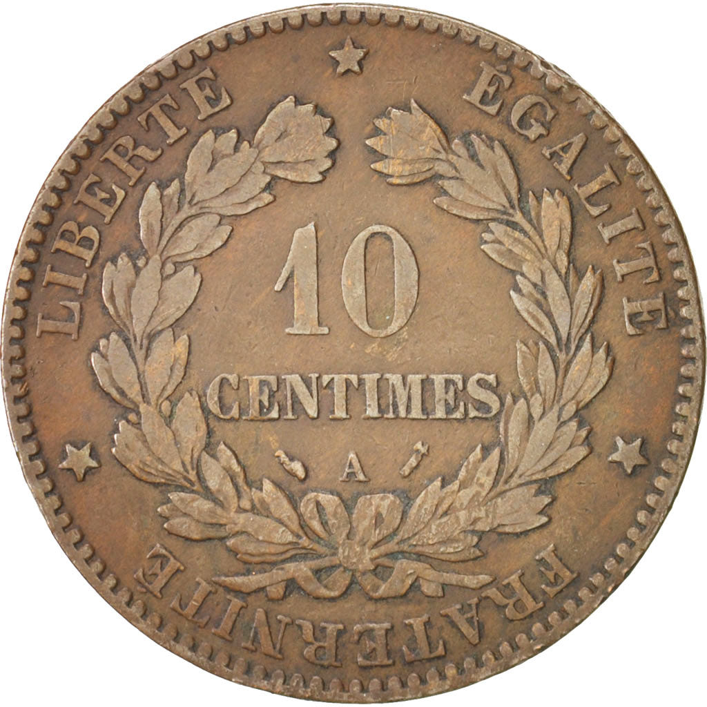 Münze, Frankreich, Cérès, 10 Centimes, 1896, Paris, S+, Bronze, KM:815.1