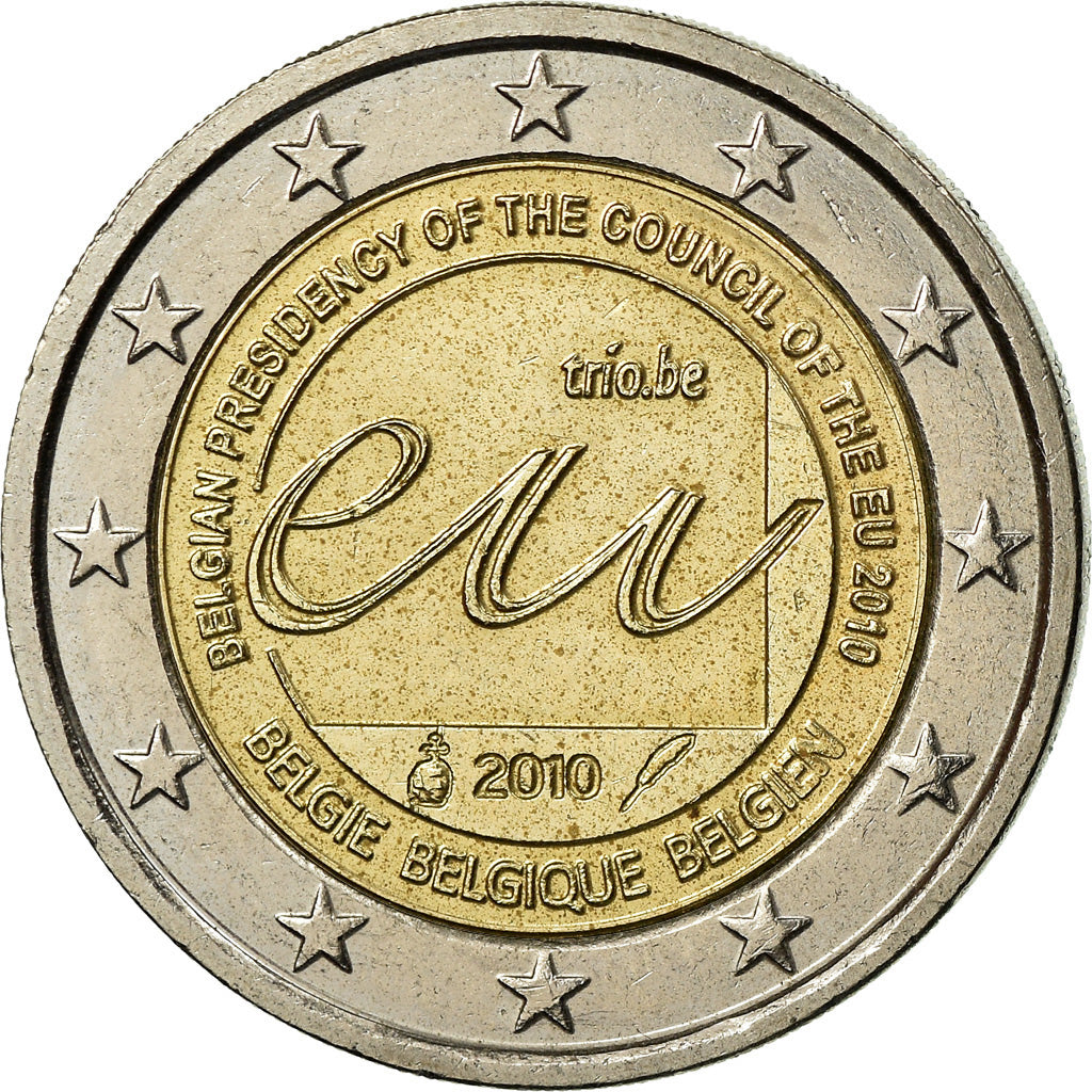 Belgia, 2 Euro, 2010, EF(40-45), Bimetaliczny, KM:289