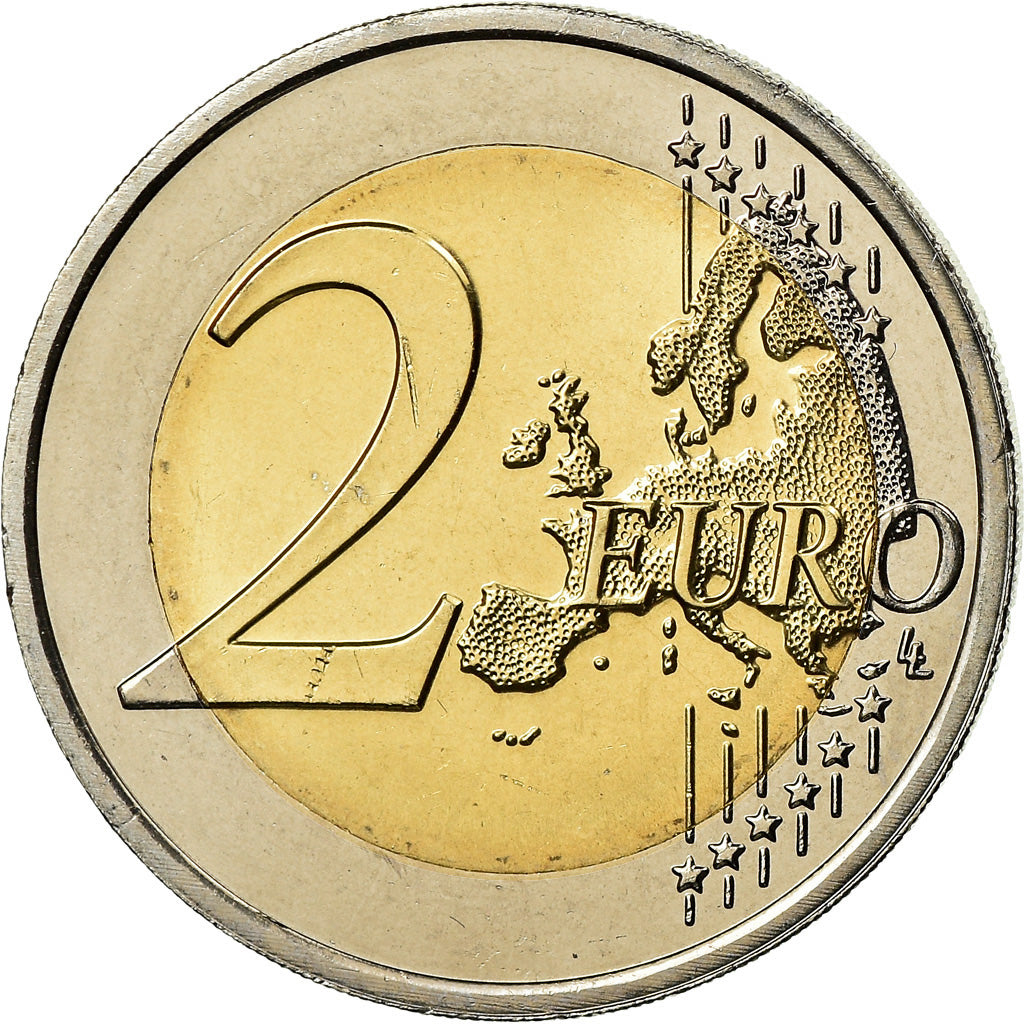 Niederlande, 2 Euro, Double Portrait, 2014, VZ, Bi-Metallic