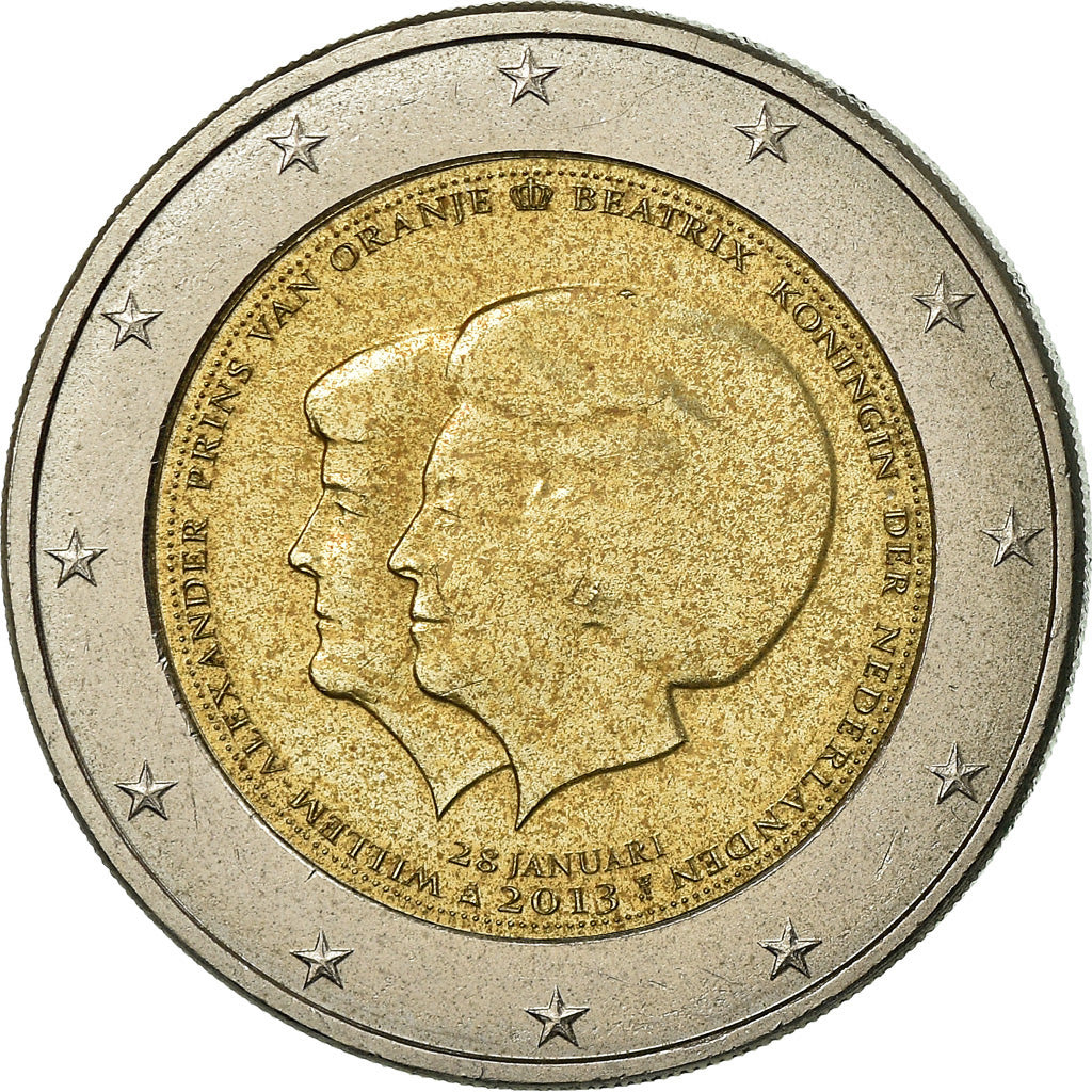 Niederlande, 2 Euro, 2013, SS, Bi-Metallic, KM:332