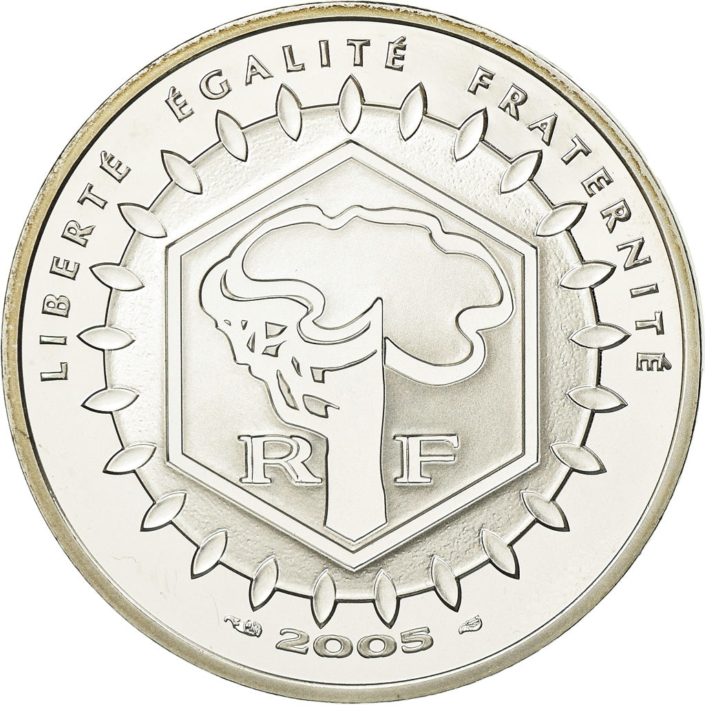 France, 5 Euro, 2005, BE, MS(65-70), Silver, KM:2010
