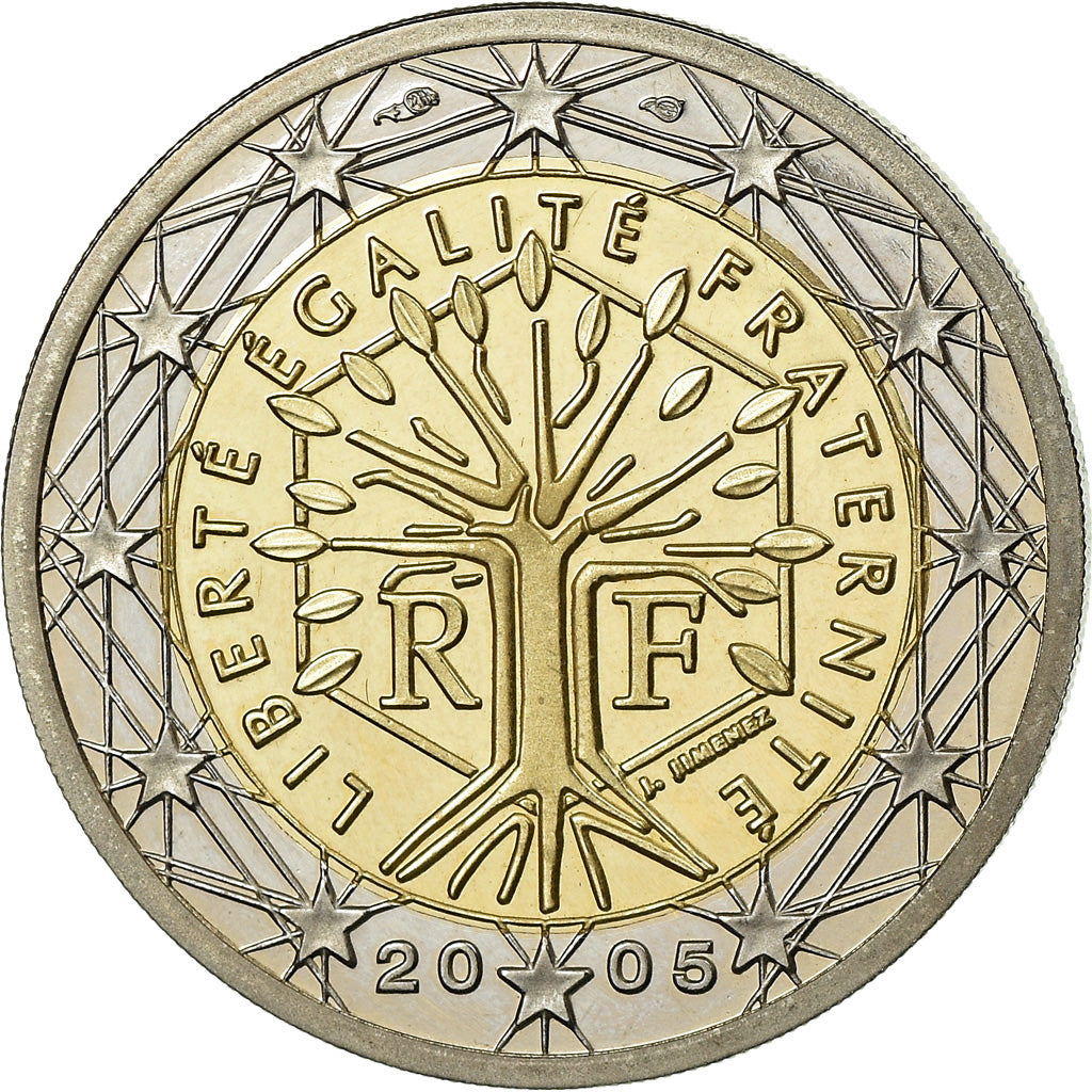 France, 2 Euro, 2005, BE, MS(65-70), Bi-Metallic, KM:1289