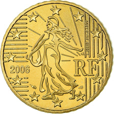 France, 50 Euro Cent, 2006, BE, MS(65-70), Brass, KM:1287