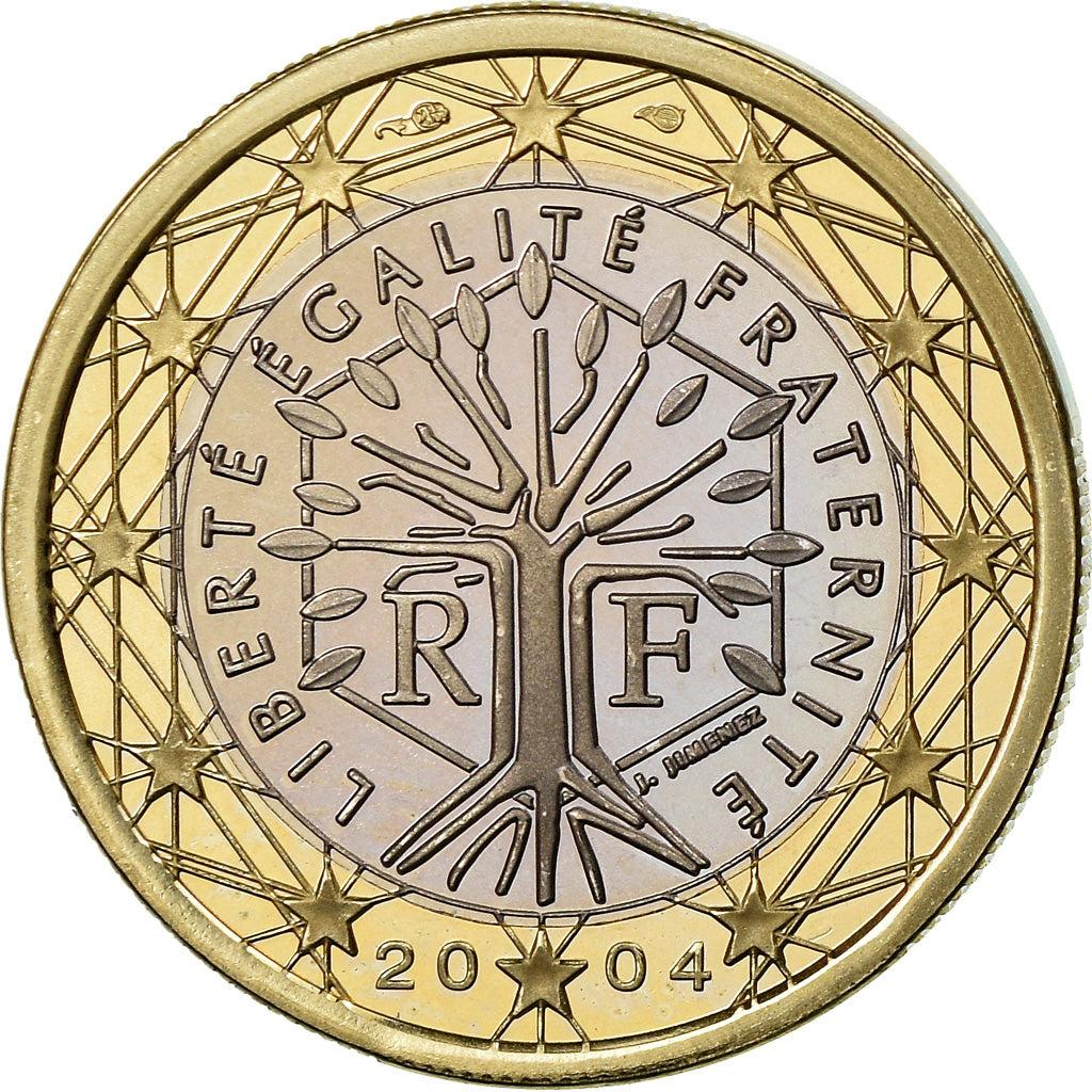 Frankrijk, Euro, 2004, BE, FDC, Bi-Metallic, KM:1288