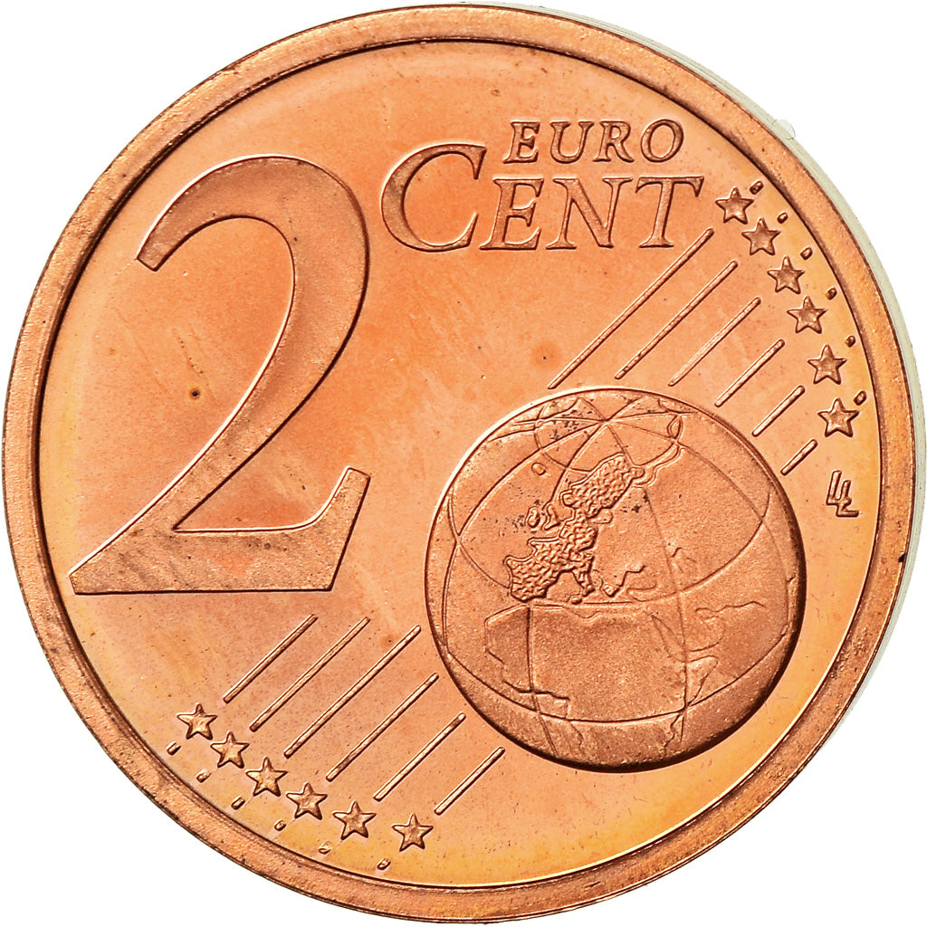 France, 2 Euro Cent, 2002, BE, FDC, Copper Plated Steel, KM:1283