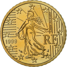 France, 50 Euro Cent, 1999, BE, MS(65-70), Brass, KM:1287
