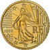 France, 50 Euro Cent, 1999, BE, MS(65-70), Brass, KM:1287