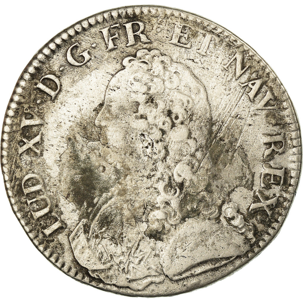 Moeda, França, Louis XV, Écu aux branches d'olivier, Ecu, 1726, Paris