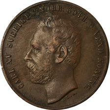 Coin, Sweden, Carl XV Adolf, 2 Öre, 1861, EF(40-45), Bronze, KM:706