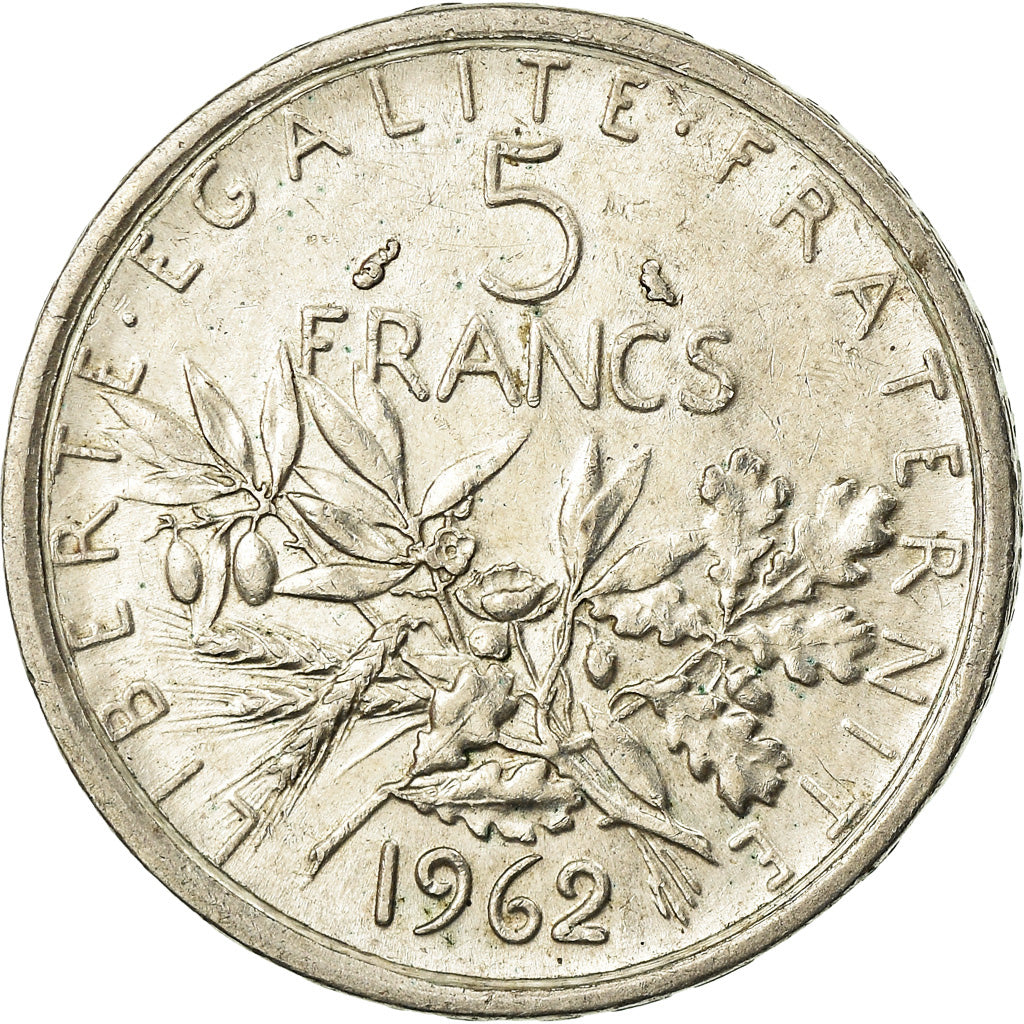 Monnaie, France, Semeuse, 5 Francs, 1962, Paris, TTB, Argent, Gadoury:770