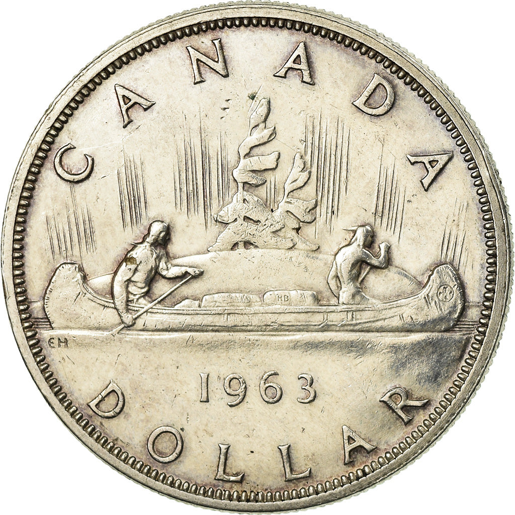 Coin, Canada, Elizabeth II, Dollar, 1963, Royal Canadian Mint, Ottawa