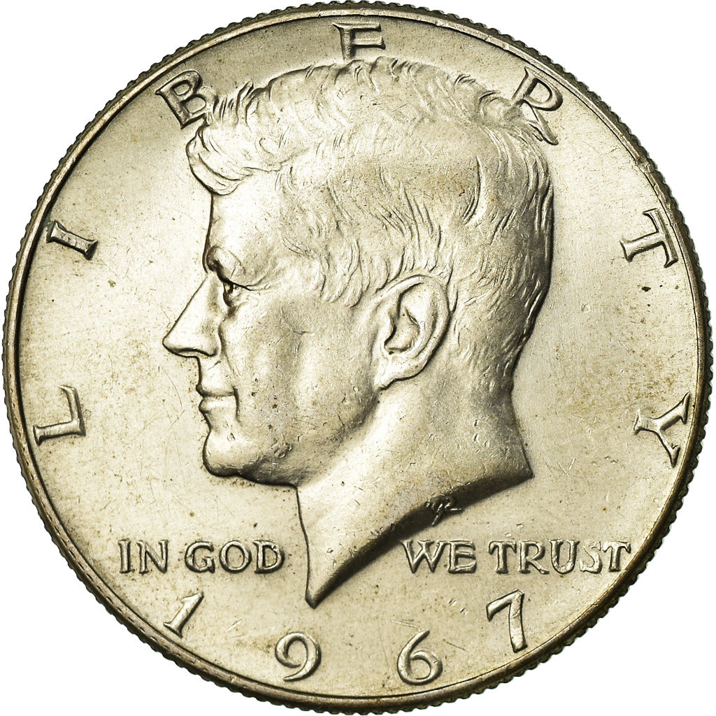 Coin, United States, Kennedy Half Dollar, Half Dollar, 1967, U.S. Mint