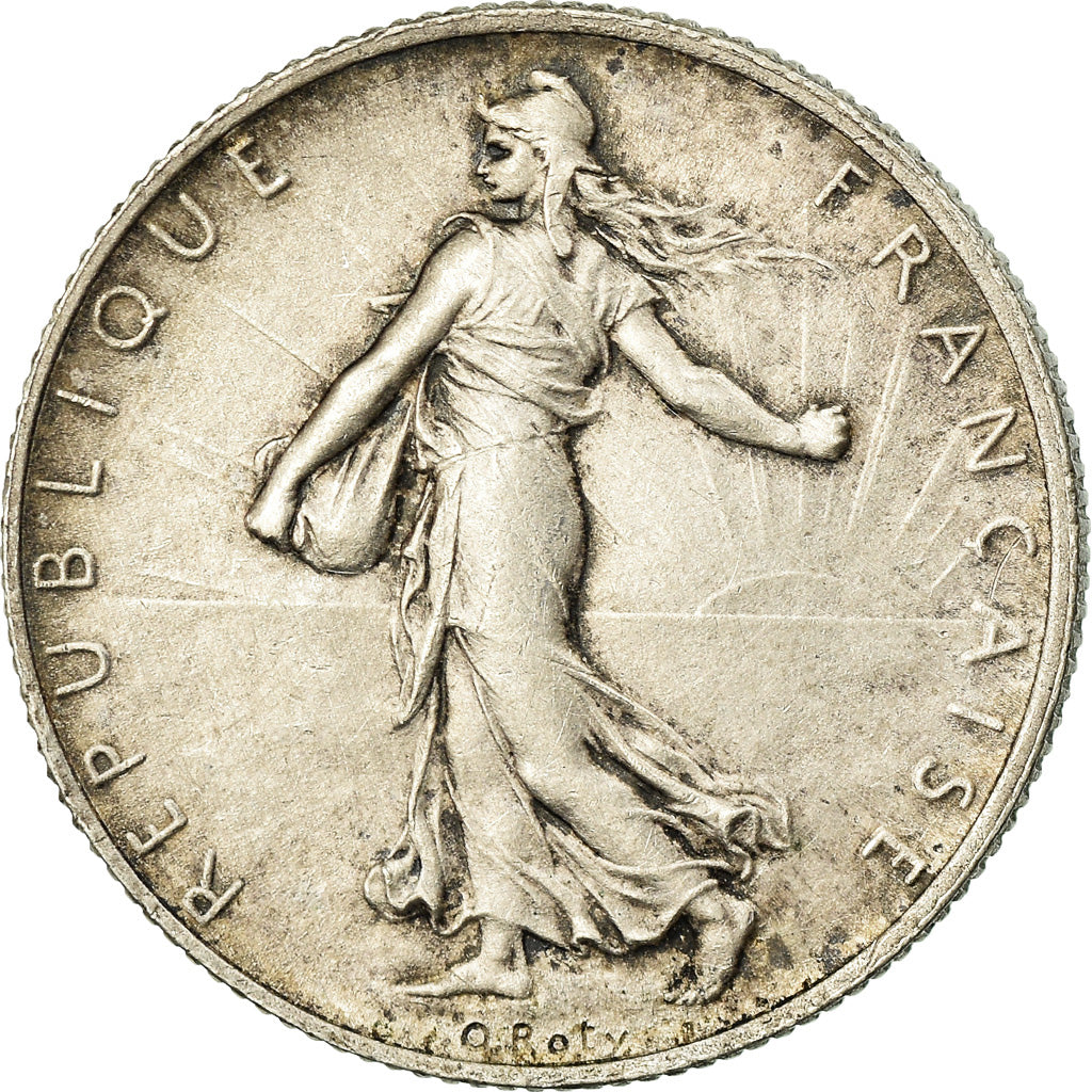 Coin, France, Semeuse, 2 Francs, 1916, Paris, EF(40-45), Silver, KM:845.1