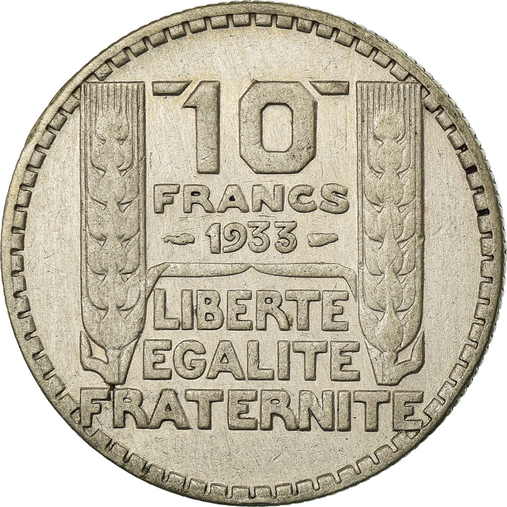 Coin, France, Turin, 10 Francs, 1933, Paris, VF(30-35), Silver, KM:878