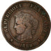 Monnaie, France, Cérès, 2 Centimes, 1889, Paris, TB, Bronze, Gadoury:105