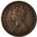 Moneta, INDIA - BRITANNICA, Victoria, 1/4 Anna, 1877, MB, Rame, KM:486