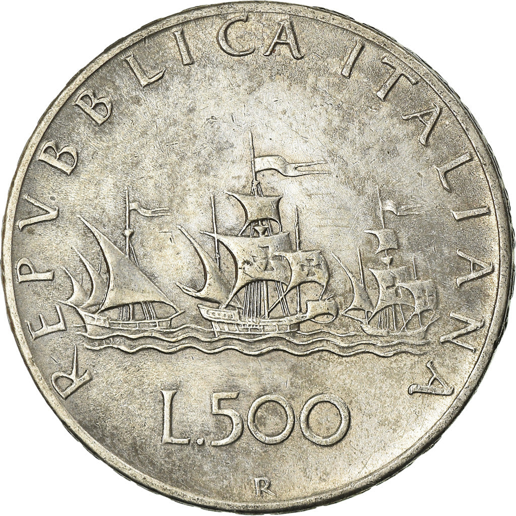 Coin, Italy, 500 Lire, 1961, Rome, EF(40-45), Silver, KM:98