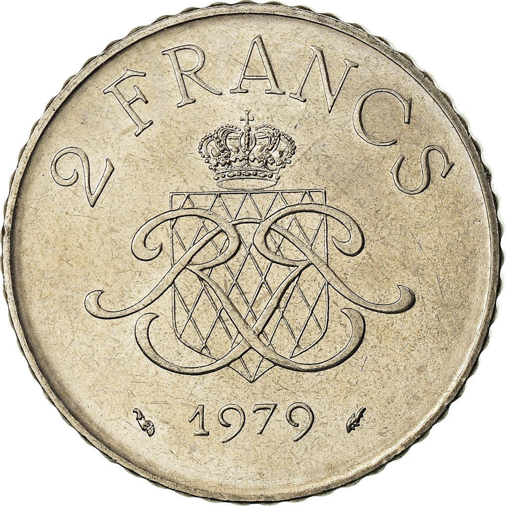 Munten, Monaco, Rainier III, 2 Francs, 1979, Paris, PR, Nickel, KM:157