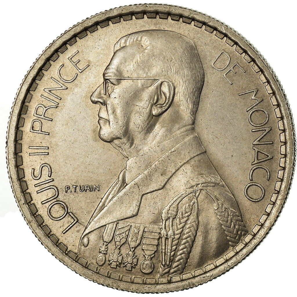 Moneta, Monaco, Louis II, 10 Francs, 1946, SPL-, Rame-nichel, KM:123