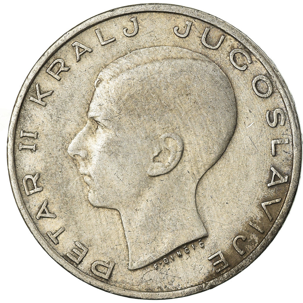 Coin, Yugoslavia, Petar II, 20 Dinara, 1938, EF(40-45), Silver, KM:23