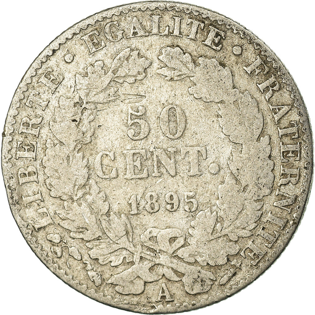 Münze, Frankreich, Cérès, 50 Centimes, 1895, Paris, S, Silber, KM:834.1