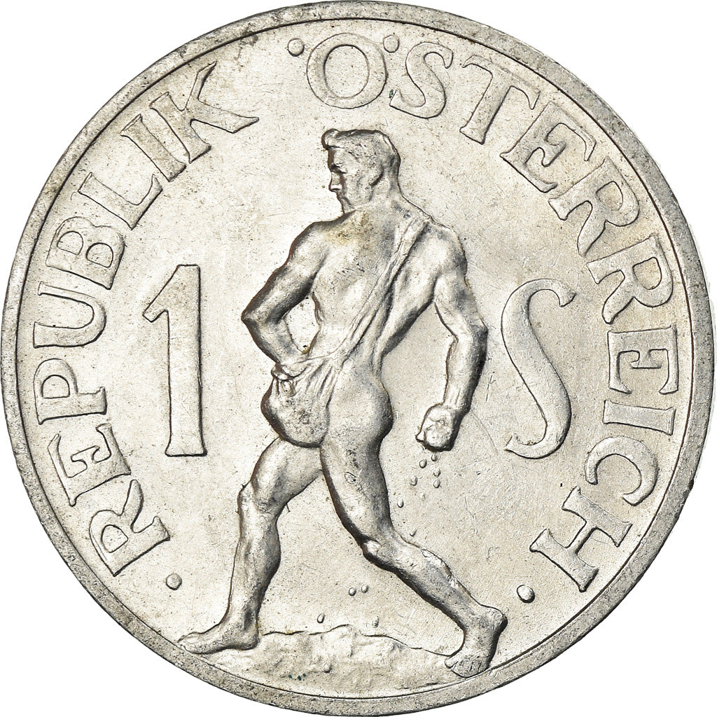 Coin, Austria, Schilling, 1952, AU(55-58), Aluminum, KM:2871