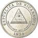 Moeda, Nicarágua, 5 Centavos, 1974, EF(40-45), Alumínio, KM:28