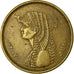 Coin, Egypt, 50 Piastres, 2007, EF(40-45), Brass plated steel, KM:942.2