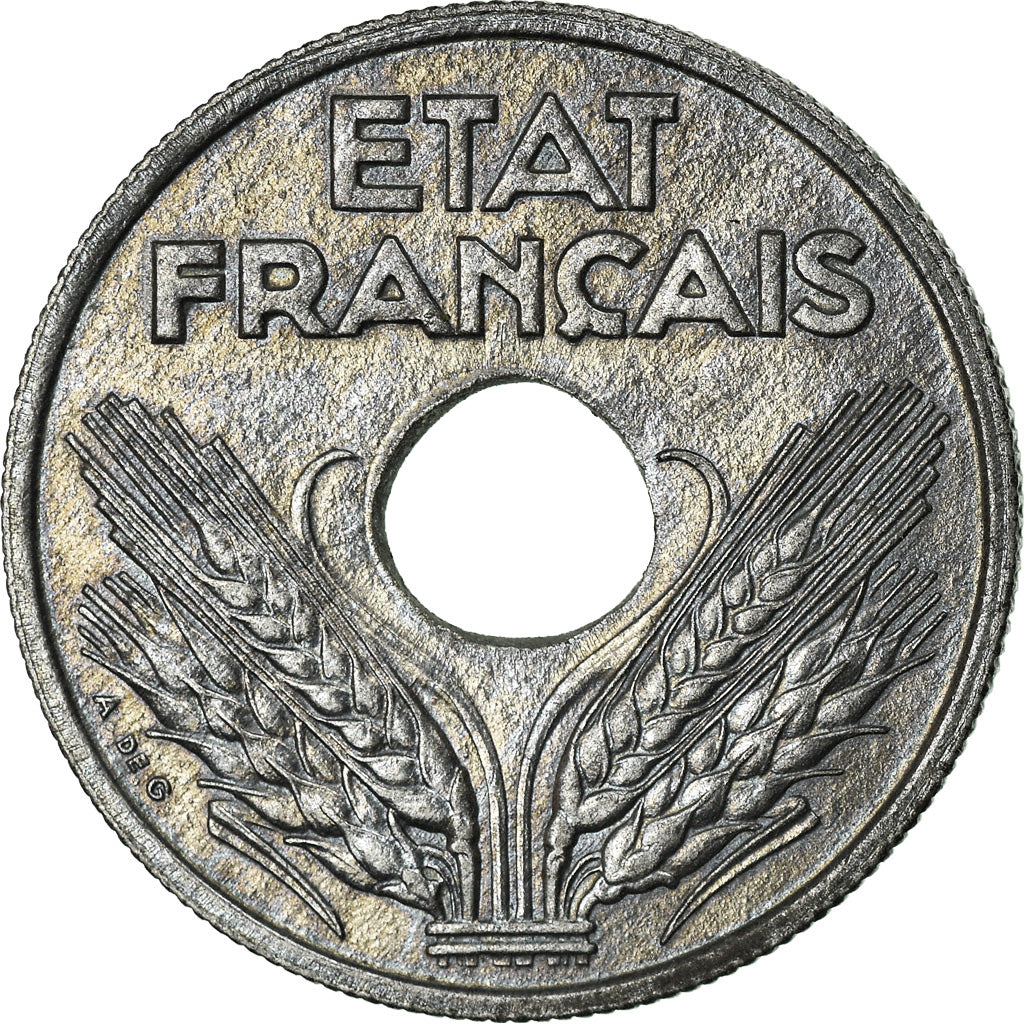 Coin, France, État français, 10 Centimes, 1943, Paris, EF(40-45), Zinc