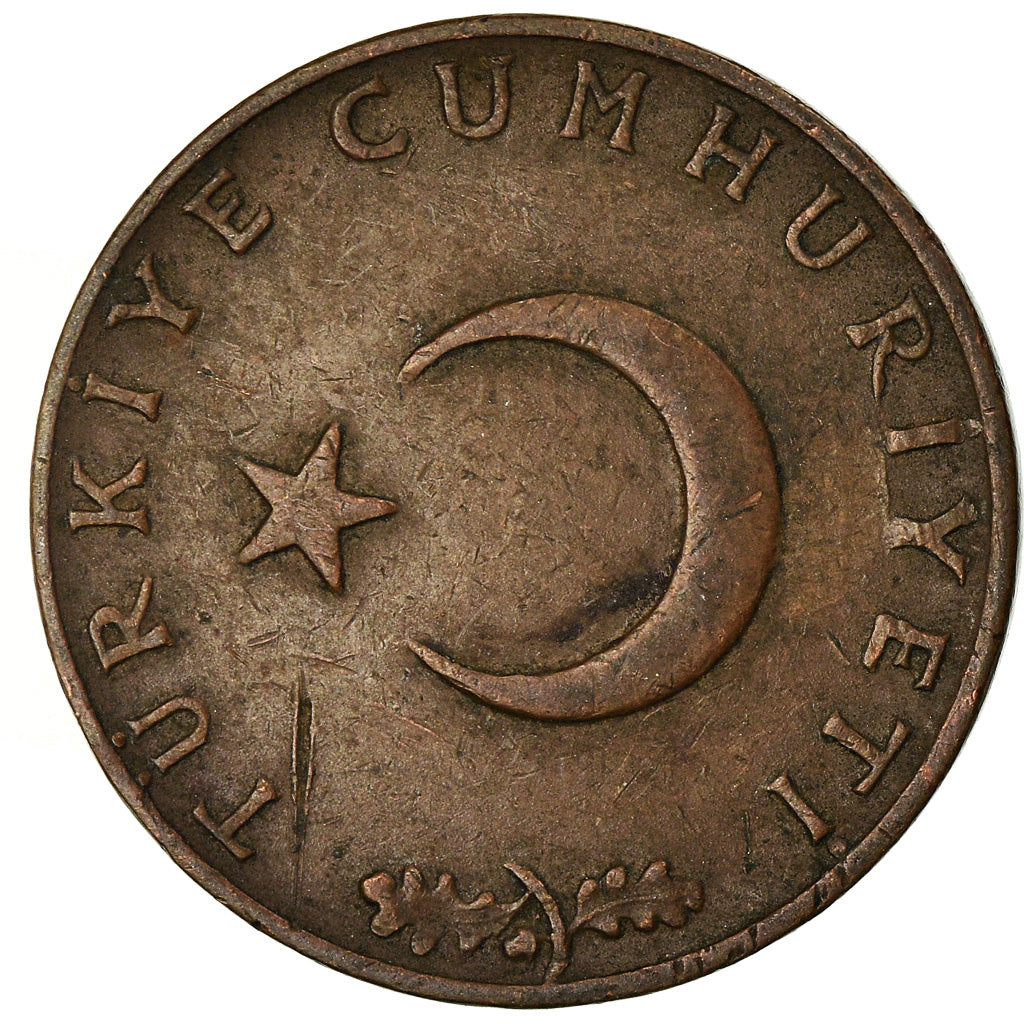 Coin, Turkey, 10 Kurus, 1969, EF(40-45), Bronze, KM:891.2