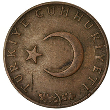 Coin, Turkey, 10 Kurus, 1969, EF(40-45), Bronze, KM:891.2