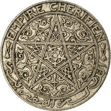 Coin, Morocco, Yusuf, Franc, 1924, Poissy, EF(40-45), Nickel, KM:36.2