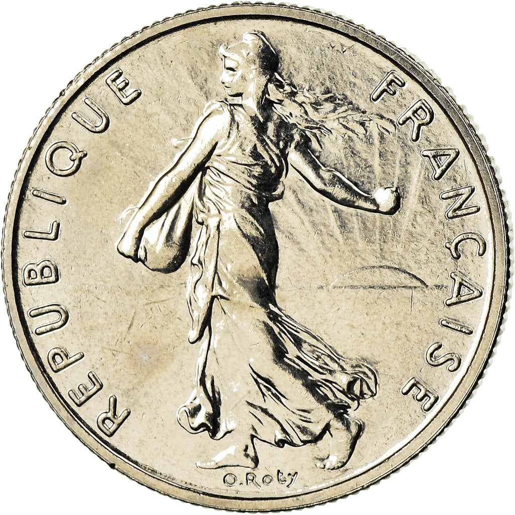 Moneda, Francia, Semeuse, 1/2 Franc, 2001, Paris, BU, FDC, Níquel, KM:931.1