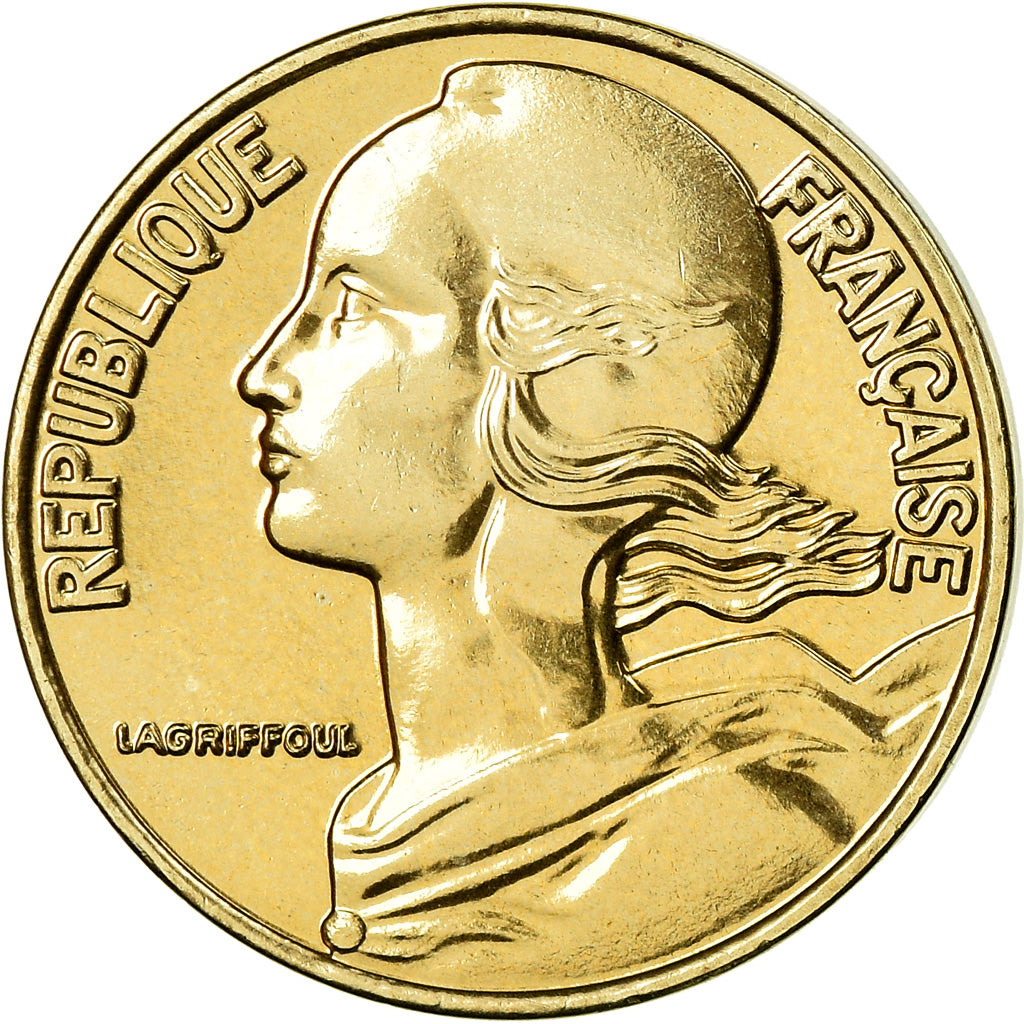 Munten, Frankrijk, Marianne, 10 Centimes, 2001, Paris, BU, FDC, Aluminum-Bronze