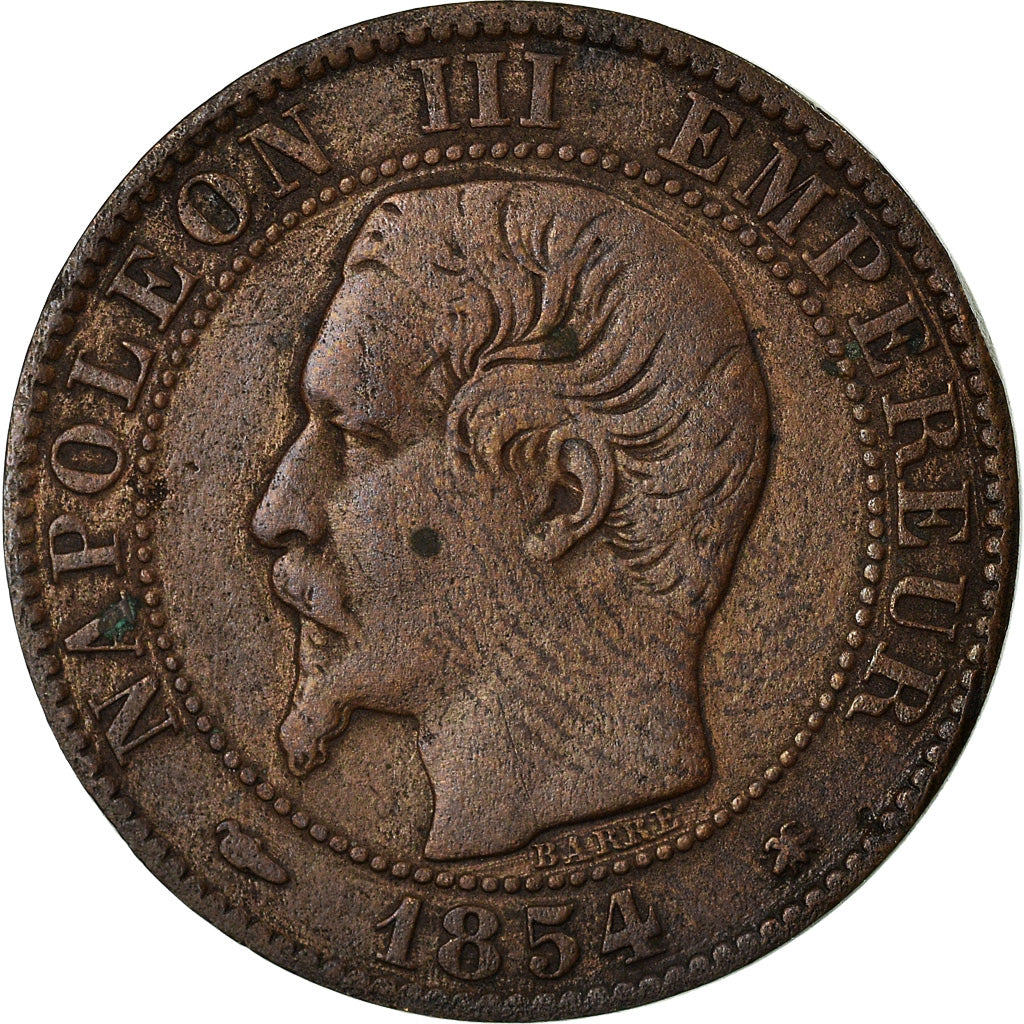 Moneta, Francia, Napoleon III, Napoléon III, 5 Centimes, 1854, Strasbourg, MB+