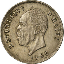 Coin, Haiti, 5 Centimes, 1905, EF(40-45), Copper-nickel, KM:53